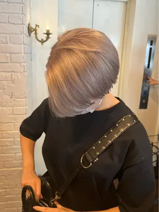 ショート カラー ハイトーン/ボブ 🎀sonokaのヘアスタイル