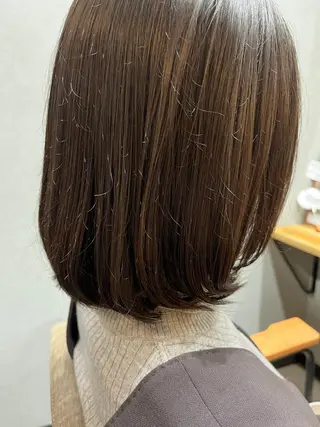 ミディアム カラー パーマ ヘアアレンジ メンズ キッズ ネイル マツエク・マツパ アイブロウ 久木原 ゆりのヘアスタイル