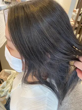 セミロング カラー ✨ニュアンスカラー✨ かつべのヘアスタイル