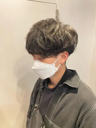 ショート パーマ メンズ JINKIメンズ特化 メンズカットパーマのヘアスタイル