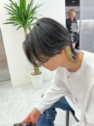 ミディアム メンズ メンズパーマ特化 TAIGAのヘアスタイル