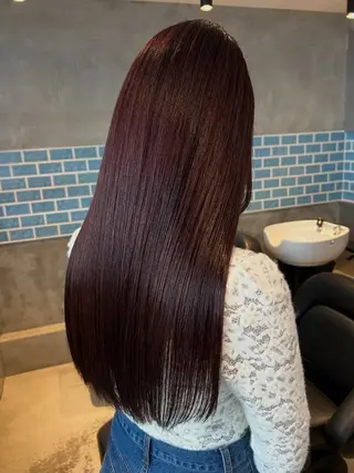 セミロング カラー パーマ 似合わせカット✂︎ りょお🫧のヘアスタイル