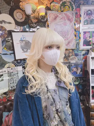 ロング カラー ヘアアレンジ 🌈派手髪エクステ ブレイズ🌈ひろとのヘアスタイル