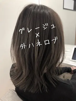 ミディアム カラー 永山 貴文のヘアスタイル