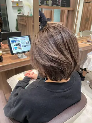 ショート カラー 🇰🇷韓国ヘア★ 副店長.쿠리타⭐︎のヘアスタイル