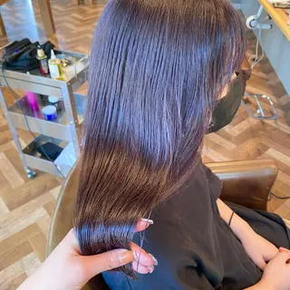 セミロング カラー パーマ ヘアアレンジ メンズ キッズ ネイル マツエク・マツパ 前川 朋香のヘアスタイル