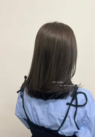 セミロング natsu/梅田 /透明感/艶髪のヘアスタイル