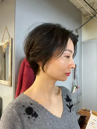 ショート 🤩噂のMr.髪ポジ ティブ®️yu🤩のヘアスタイル