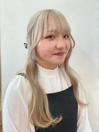 セミロング カラー 鈴木/ニュアンス パーマ/メンズのヘアスタイル