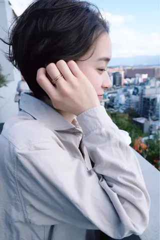 ショート カラー シノザキ/薬院/ボブ /ショート/髪質改善のヘアスタイル