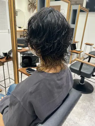ショート カラー パーマ marble by KENJEのヘアスタイル