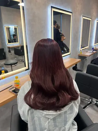 セミロング カラー 💖札幌カラー 指名No.1💖玲奈のヘアスタイル