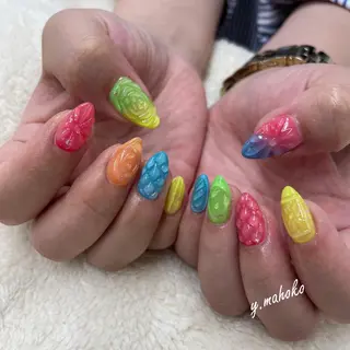 ネイル パラジェル有/ 長さだし/mahoのネイルデザイン