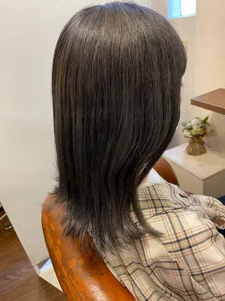 ミディアム カラー liL  hair サトウリョウタのヘアスタイル