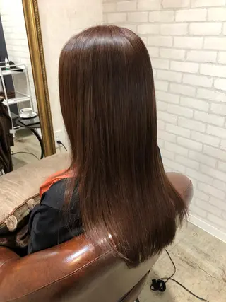 セミロング Lusso店長 千崎慎介のヘアスタイル