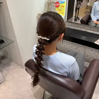 ロング ヘアアレンジ 🎀ヘアアレンジ 🎀ななみのヘアスタイル