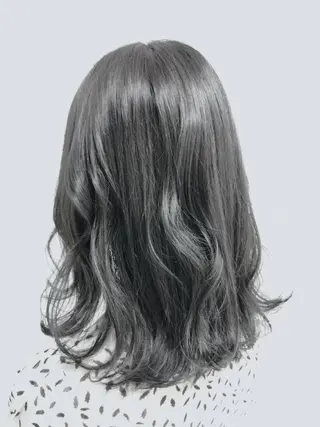 ミディアム 韓国ヘア指名率 No. 1小堀京介のヘアスタイル