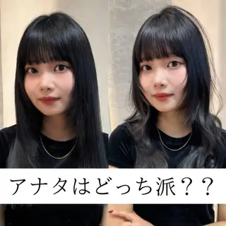 ミディアム 🫧顔周りレイヤー/ ウルフ/縮毛/白倉のヘアスタイル