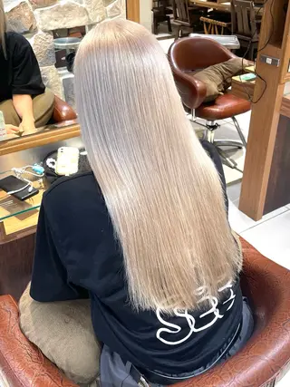 ロング カラー 似合わせ/新宿 顔周りレイヤー/艶髪のヘアスタイル