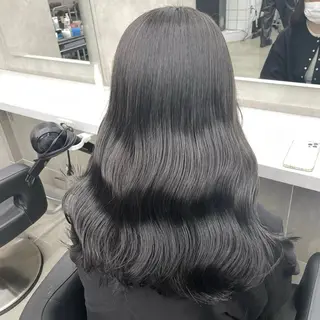 セミロング カラー ヘアアレンジ Over hair_ misakiのヘアスタイル