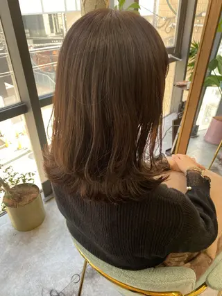ミディアム カラー ヘアアレンジ ボブ /ニュアンス/ satomi🧸💖のヘアスタイル