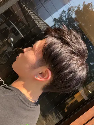 ショート カラー パーマ メンズ コレットヘアー 田中アヤノのヘアスタイル