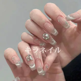 ネイル 🍑長さだし ワンホン💅モモコのネイルデザイン