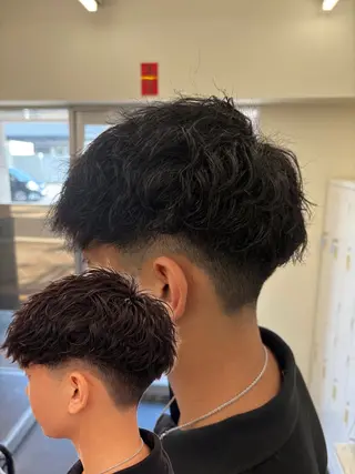 パーマ メンズ 西澤 綺羅のヘアスタイル