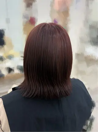 ミディアム 暖色ブラウン系カラー /サツキ🎀🌙のヘアスタイル
