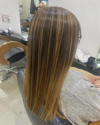 ロング カラー ヘアアレンジ 烏山 達也のヘアスタイル
