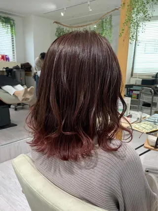 セミロング カラー 透明感🫧ナチュラル 🍀りんたろうのヘアスタイル