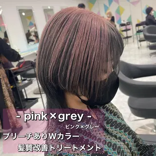 セミロング カラー ボブカットモデル 募集中　ukaのヘアスタイル