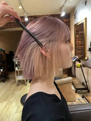 ショート カラー 中園康 /カラー/ブリーチのヘアスタイル