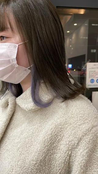 ミディアム 田原春 花梨のヘアスタイル