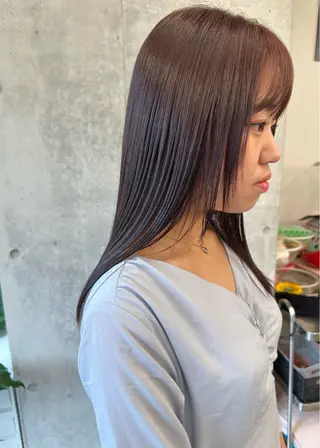 ロング カラー ボブ/ゆるふわ ボブパーマ/とういのヘアスタイル