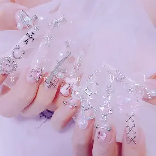 ネイル 梅田🦄中崎町🩵 u n o 0 1のネイルデザイン