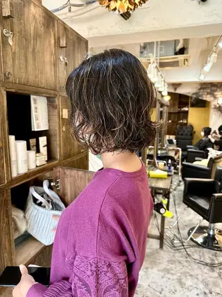 ショート パーマ ショート/ボブ /髪質改善/内山翔太のヘアスタイル