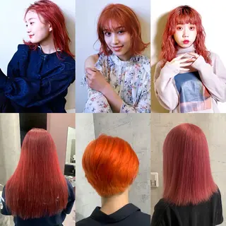 カラー 酸性ストレート 髪質改善のヘアスタイル