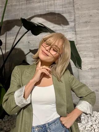 ミディアム カラー 柚菜 🫧𓂃𓈒𓏸のヘアスタイル