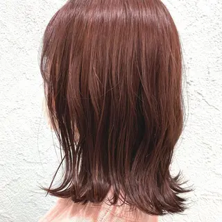 セミロング カラー 菜 摘のヘアスタイル