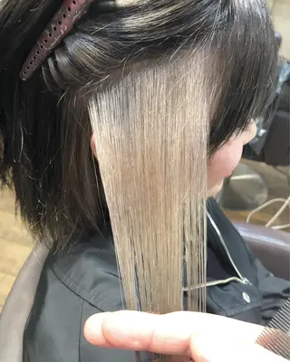 ショート カラー ヘアアレンジ 遠藤 拓馬のヘアスタイル
