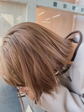 ミディアム ヨシモトリョウ 髪質改善/美髪のヘアスタイル