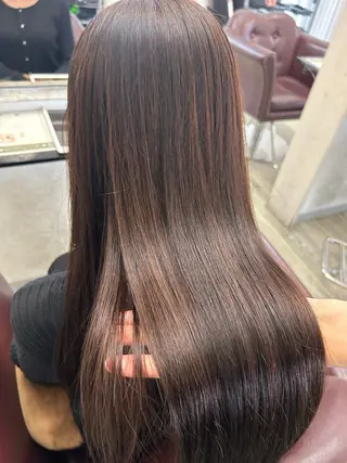 ロング パーマ 大竹里旺/belle /インナーカラーのヘアスタイル