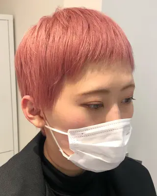 ショート カラーモデル募集中 美容室ハピスのヘアスタイル