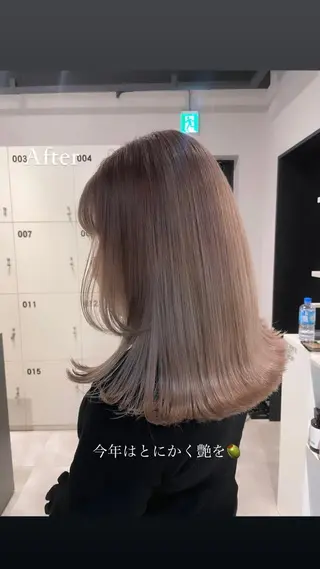 ミディアム カラー ブリーチ👩🦳/ ✂︎MANAMIのヘアスタイル