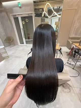 ロング ✨赤味消しカラー✨ 韓国ヘア/古川恭平のヘアスタイル