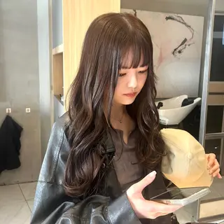 カラー サラ艶/韓国ヘア ︎🌟璃奈 (ﾘﾅ)のヘアスタイル