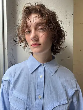 ショート パーマ ＊UNU＊ RICOのヘアスタイル