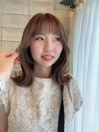 ミディアム 椎葉 みはるのヘアスタイル
