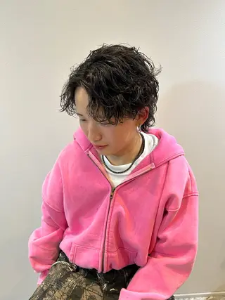 ミディアム メンズ特化🔥再現度 高カット/パーマ/元のヘアスタイル